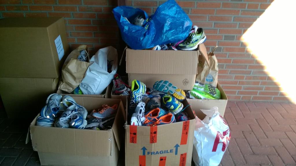 gespendete Schuhe